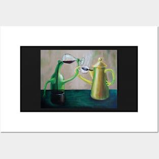 Oil Painting - Let's drink to.. , 2009 Posters and Art